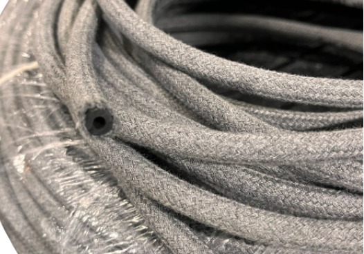 3.2 MM DIŞTAN ÖRGÜLÜ GRİ TURBO VAKUM HORTUMU Image