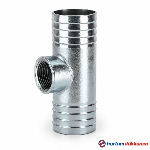 28 mm Müşür Yuvalı 22 / 1.5 Dişli Ara Hortum Eki | Metal Hortum Bağlantı Adaptörü Image